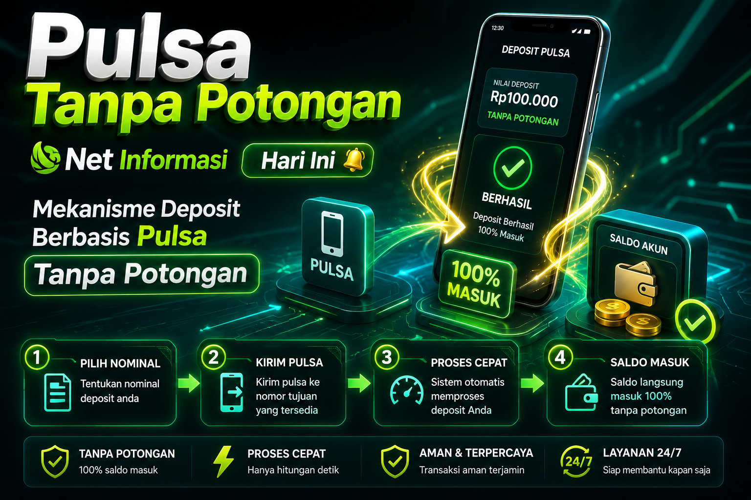 JDTOTO 💡 Pulsa Tanpa PotonganNet Informasi Hari Ini Mekanisme Deposit Berbasis Pulsa Tanpa Potongan